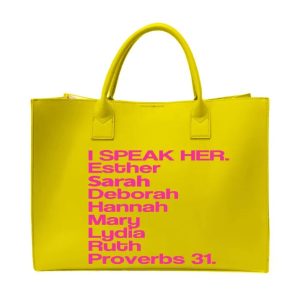 HER TOTE YELLOW AND PINK