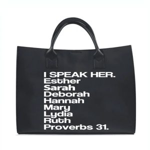 HER TOTE BLACK AND WHITE